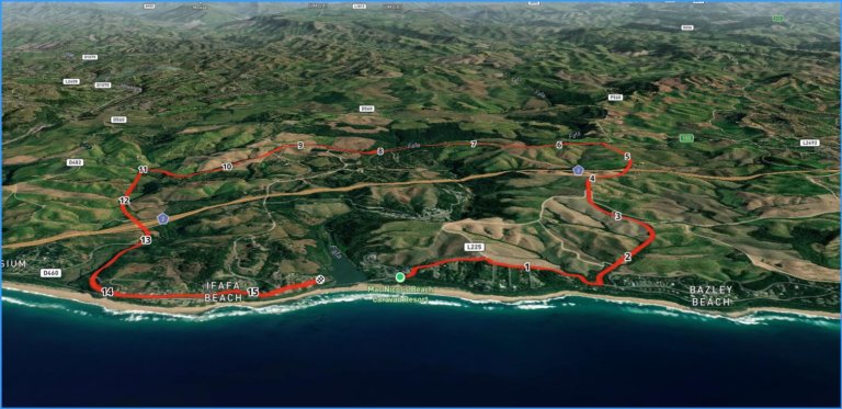 MacNicol 15k Route overview